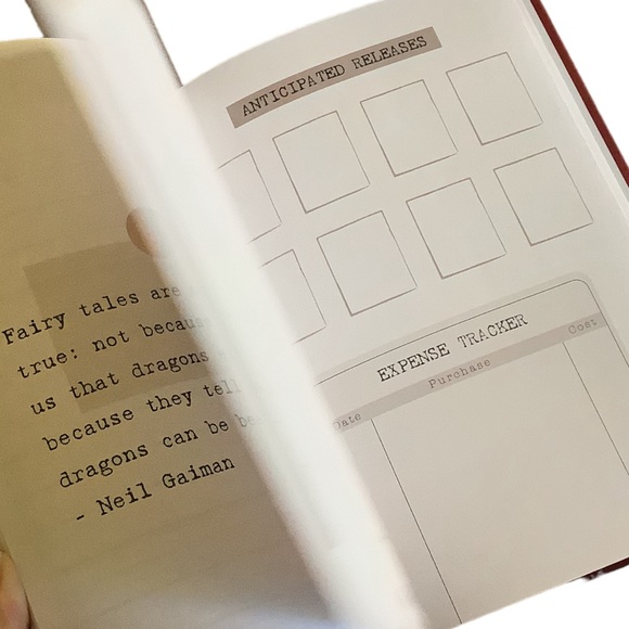 Reading Journal Planner New Hardback TBR - Picture 9 of 15